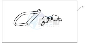 XL1000VA9 Ireland - (EK / ABS) drawing HONDA U-LOCK