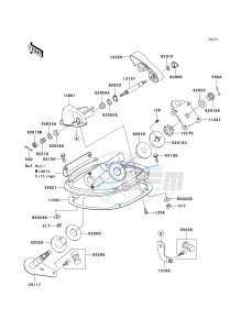 JT 1500 A [STX-15F] (A6F-A9F) A6F drawing HANDLE POLE