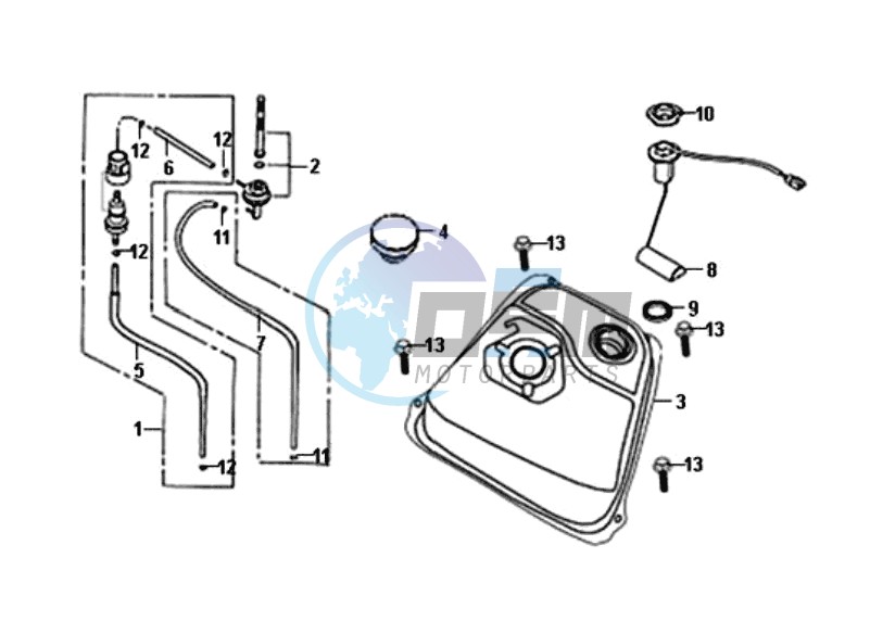 GAS TANK -  PETROL VALVE