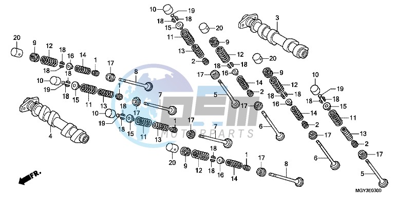 CAMSHAFT/VALVE (FRONT)