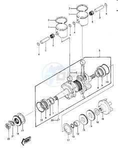 JS 440 A [JS440] (A11-A14) [JS440] drawing CRANKSHAFT_PISTONS