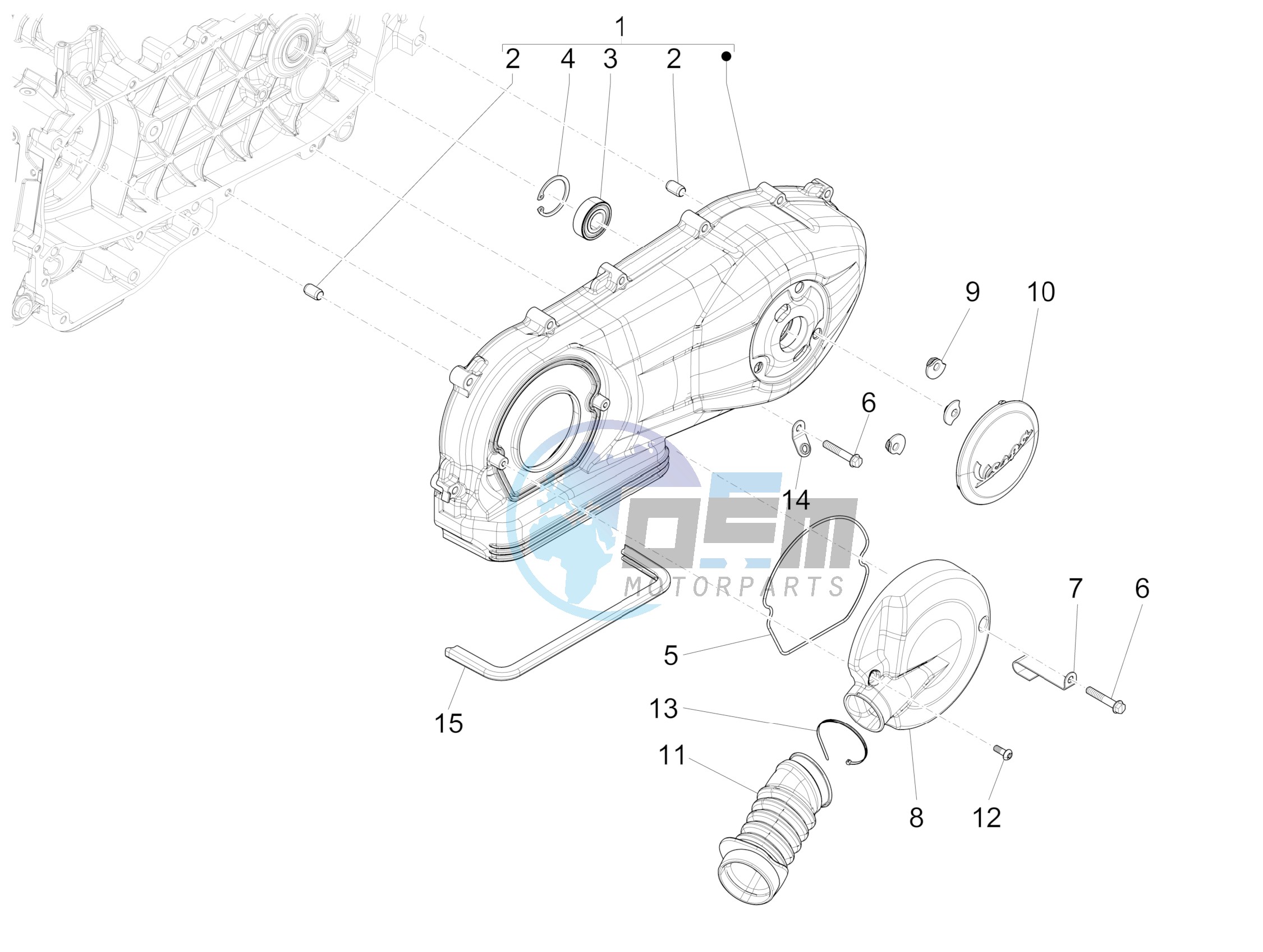 Crankcase cover - Crankcase cooling