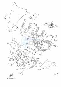 TRACER 700 MTT690-A (B0K2) drawing COWLING 1