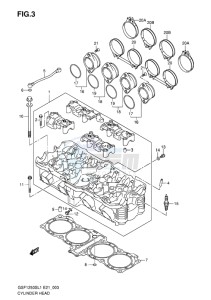 GSF-1250S BANDIT EU drawing CYLINDER HEAD