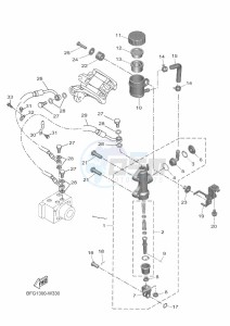 XSR125 LEGACY MTM125-C (BLA1) drawing REAR MASTER CYLINDER