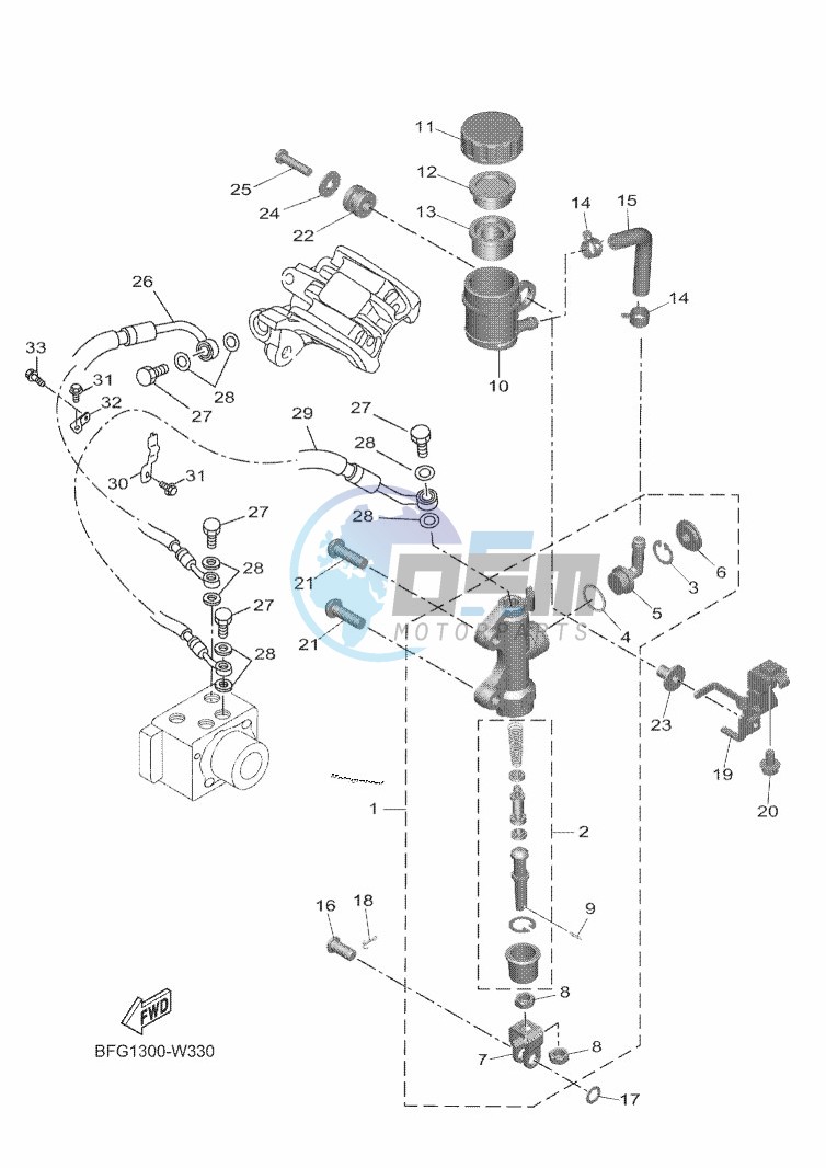 REAR MASTER CYLINDER