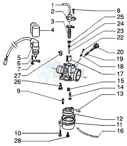 NRG 50 power DD drawing Carburattor