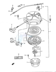 DT 5 drawing Recoil Starter