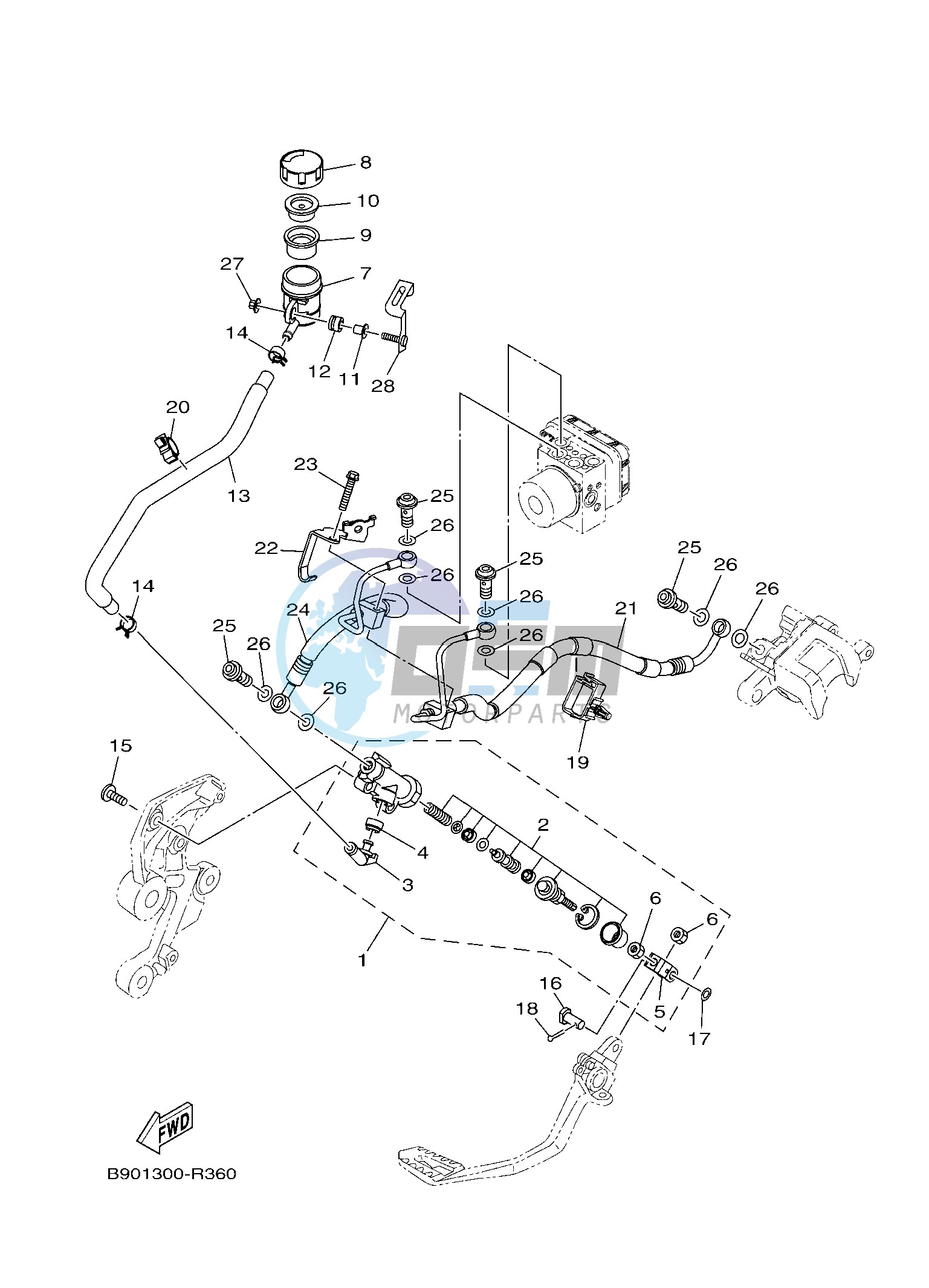 REAR MASTER CYLINDER