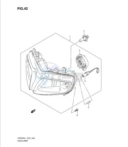 SV650/S drawing HEADLAMP (SV650SL1 E2)