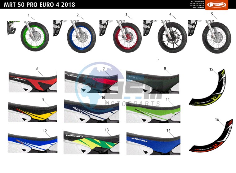 ACCESSOIRIES - WHEELS-SEATS