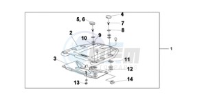 XL700VA9 France - (F / ABS CMF) drawing TOP BOX BRACKET