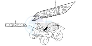 TRX300EX FOURTRAX 300 EX drawing EMBLEM (4)