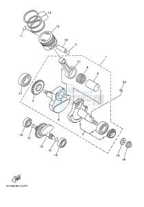 TT-R125 TT-R125LWE (2PTC) drawing CRANKSHAFT & PISTON