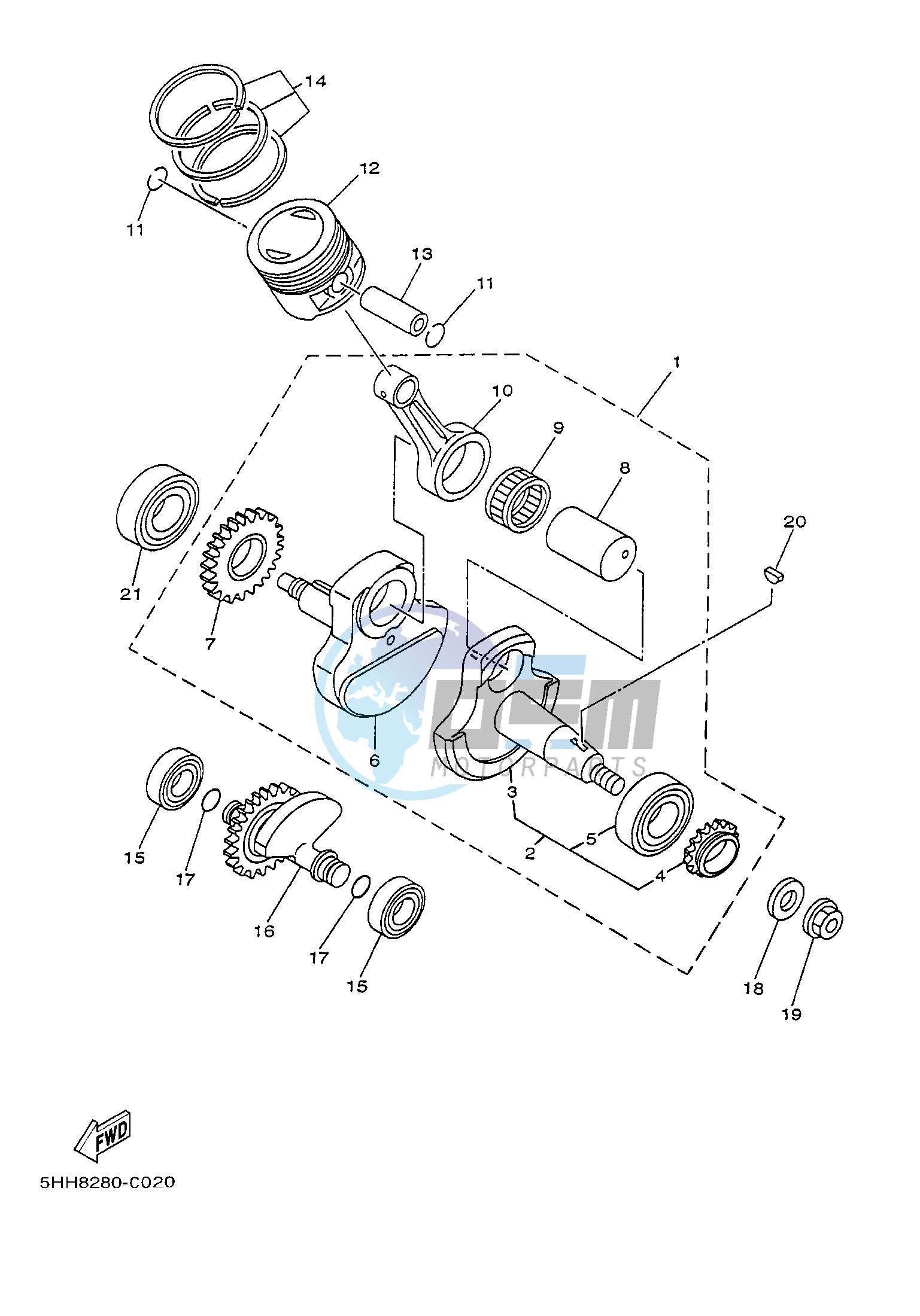 CRANKSHAFT & PISTON