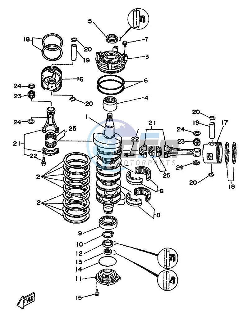 CRANKSHAFT--PISTON