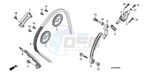 CB600FAA Australia - (U / ABS) drawing CAM CHAIN/TENSIONER