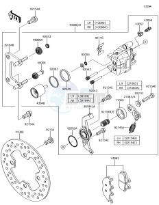 MULE PRO-DXT KAF1000BHF EU drawing Rear Brake