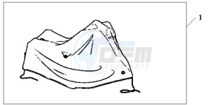 CBF1000A drawing BODY COVER XL HONDA LOGO