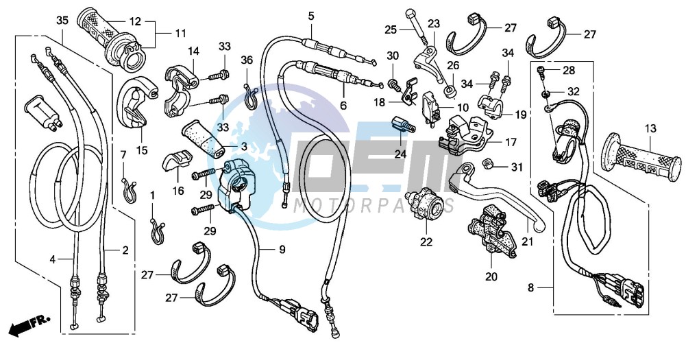 HANDLE LEVER/SWITCH/CABLE