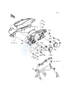 VERSYS_650_ABS KLE650FFF XX (EU ME A(FRICA) drawing Headlight(s)