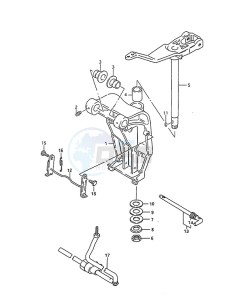 DT 75 drawing Swivel Bracket (1988 to 1994)