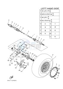 YXZ1000ES YXZ10YPSG YXZ1000R EPS SPECIAL EDITION (2HC1) drawing REAR WHEEL