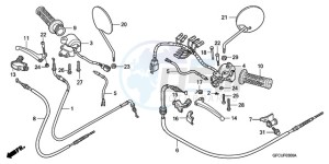 NVS502SH9 TU drawing HANDLE LEVER/SWITCH/CABLE