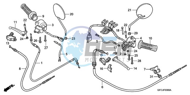 HANDLE LEVER/SWITCH/CABLE