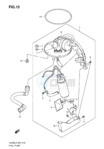 VL800C INTRUDER EU drawing FUEL PUMP