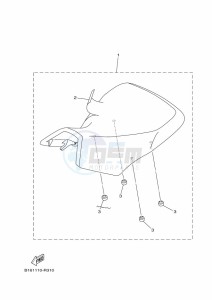 YFM700FWBD KODIAK 700 EPS (BGFN) drawing SEAT