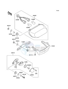 ZZR600 ZX600E6F GB XX (EU ME A(FRICA) drawing Taillight(s)