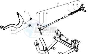 Surfer 50 drawing Brake pedal