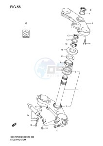 GSX-R750 (E3-E28) drawing STEERING STEM