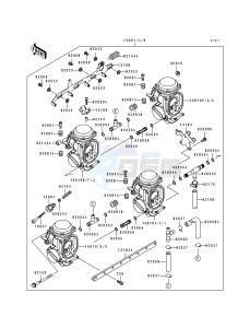 ZX 600 D [NINJA ZX-6] (D1) [NINJA ZX-6] drawing CARBURETOR