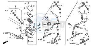 CB13009 BR / CO MME - (BR / CO MME) drawing FR. BRAKE MASTER CYLINDER (CB1300/CB1300S)