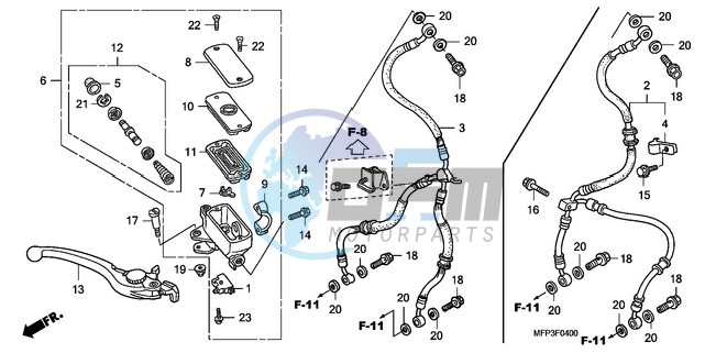 FR. BRAKE MASTER CYLINDER (CB1300/CB1300S)