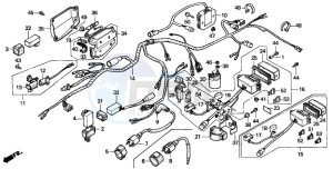 TRX350 FOURTRAX drawing WIRE HARNESS