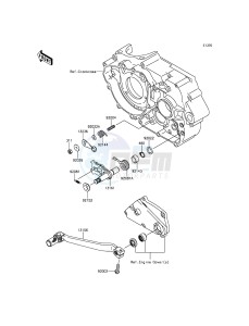 KLX250 KLX250SFF XX (EU ME A(FRICA) drawing Gear Change Mechanism