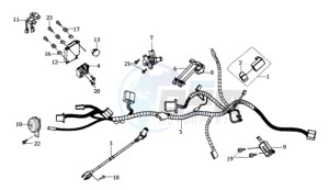 JOYRIDE 200i drawing WIRING HARNASS