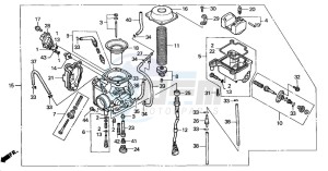 TRX350TE RANCHER ES drawing CARBURETOR