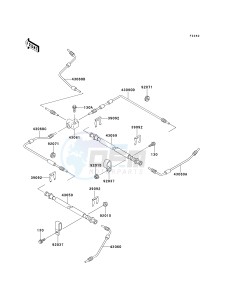 KAF 620 B [MULE 2520 TURF] (B1-B5) [MULE 2520 TURF] drawing BRAKE PIPING