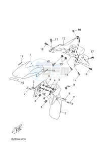 YPR400RA XMAX 400 ABS EVOLIS 400 ABS (1SD9) drawing FENDER