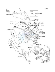 KVF650 4x4 KVF650D6F EU GB drawing Side Covers