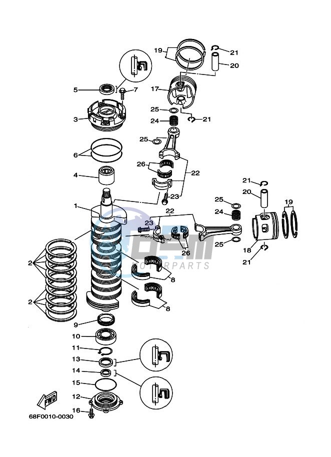 CRANKSHAFT--PISTON