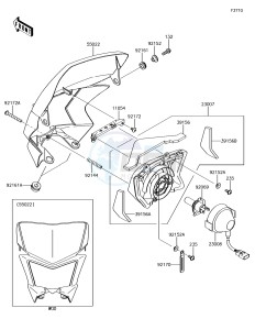 KLX450R KLX450AJF EU drawing Headlight(s)