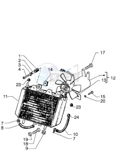 X9 500 drawing Radiator