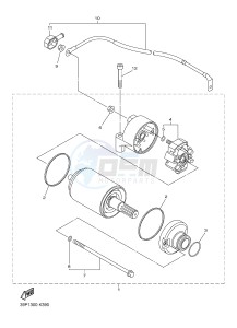 YBR125E (42PK) drawing STARTING MOTOR