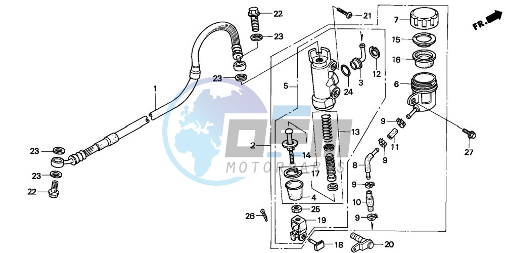 REAR BRAKE MASTER CYLINDER