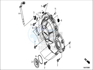 CB500FAH CB500F ED drawing RIGHT CRANKCASE COVER